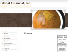 Tablet Screenshot of globalfinancialtx.com